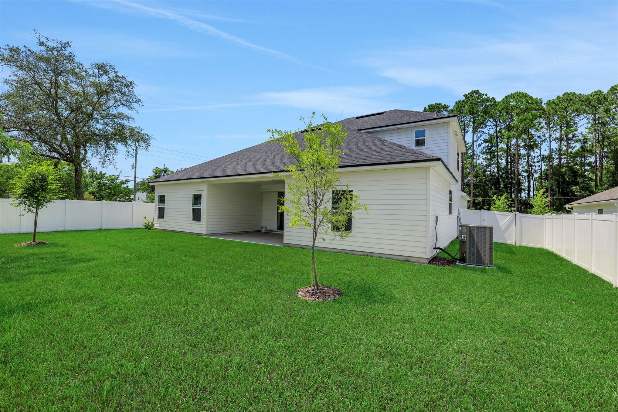 96040 Pirates Bluff Road Yulee, FL 32097 - Photo 36 of 38 a view of backyard with a garden and entertaining space