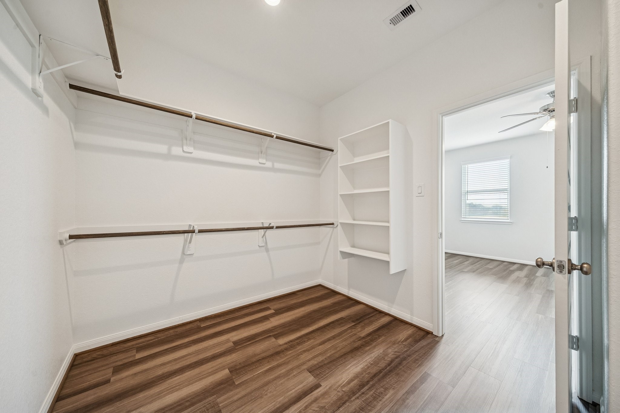 9817 Prairie Garden Lane Houston, TX 77080 - Photo 17 of 36 a view of an empty walk in closet