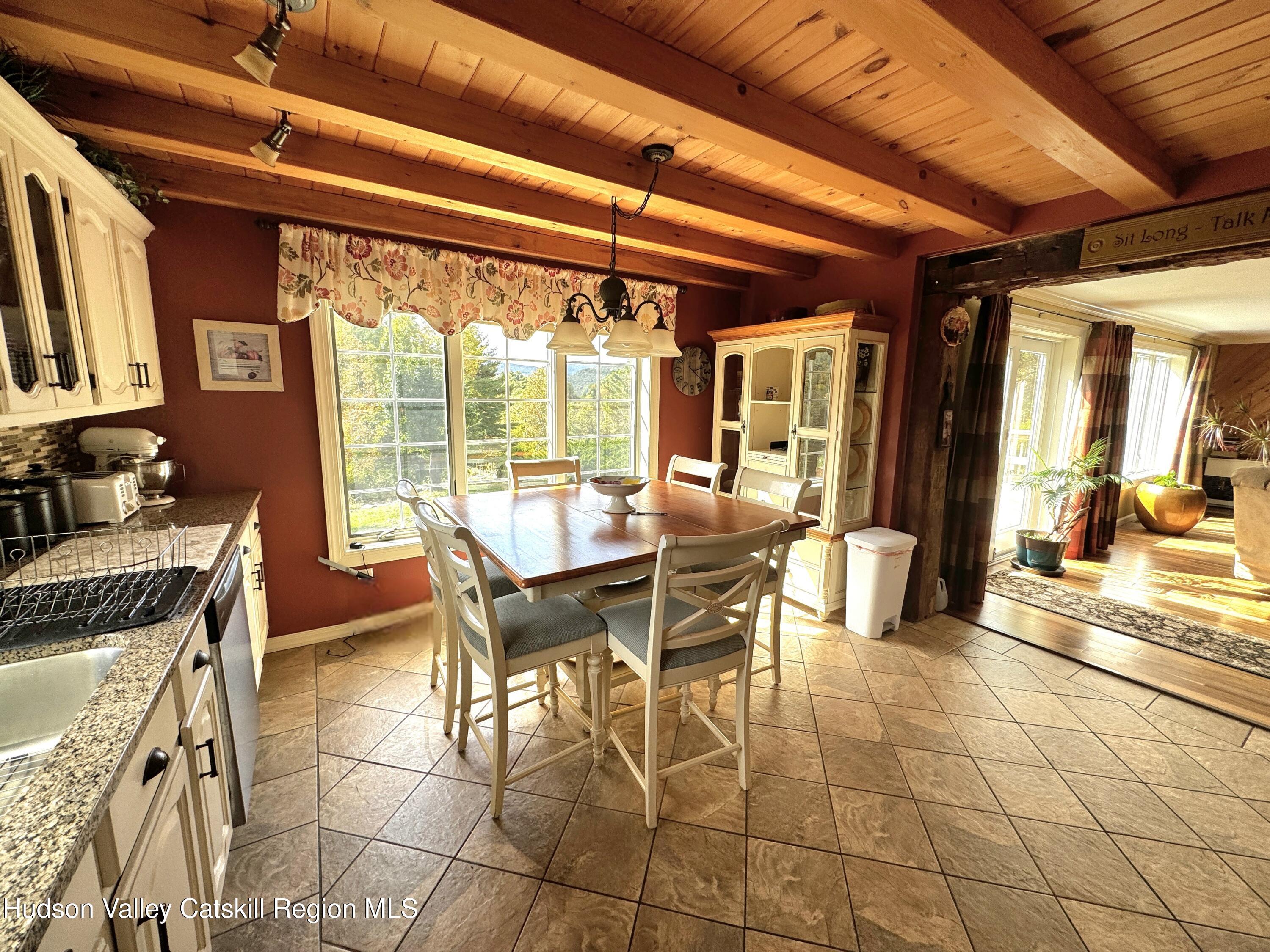 19 Pond View Road Ashland, NY 12468 - Photo 14 of 37 a dining room with furniture and large windows