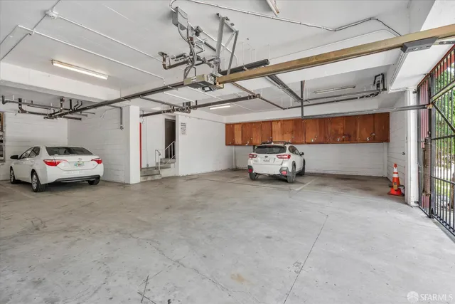 a view of balcony with wooden floor