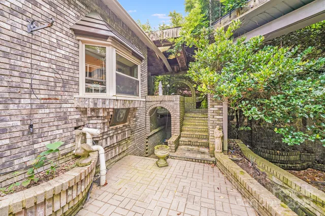 a view of a house with a patio