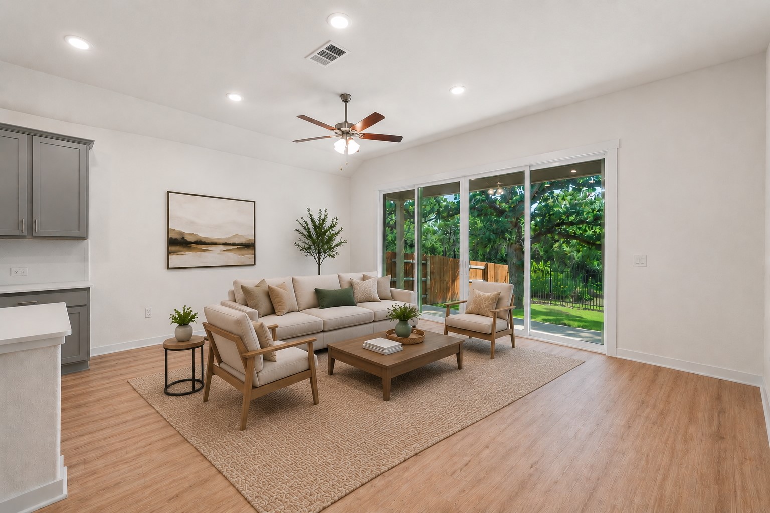 341 Peace Pipe Way Georgetown, TX 78628 - Photo 12 of 28 Great room overlooking greenbelt through a huge sliding window for plenty of natural light.