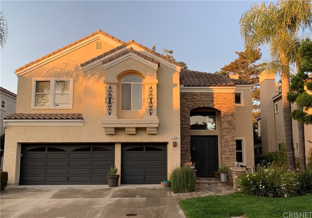 a front view of a house