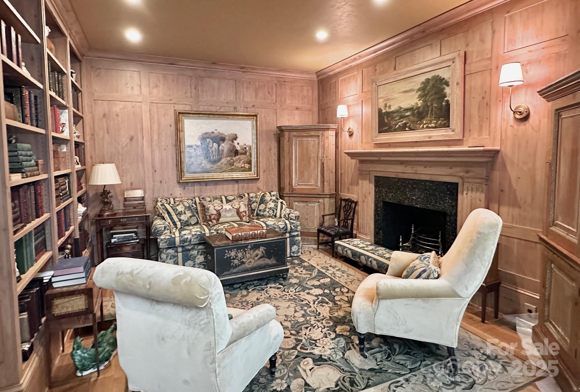 520 East Landing Ridge Circle Jefferson, NC 28640 - Photo 37 of 48 a living room with furniture and a fireplace