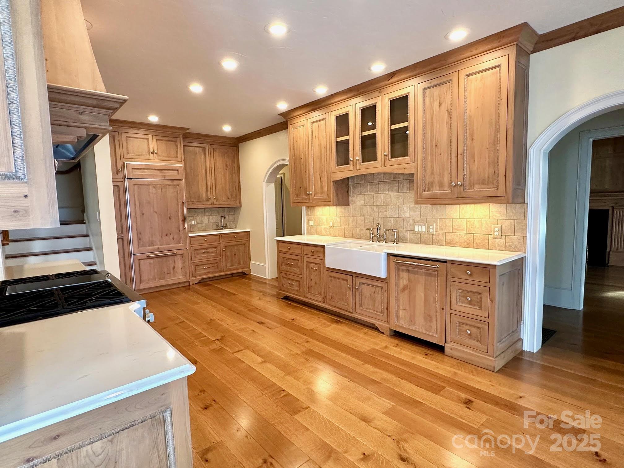 520 East Landing Ridge Circle Jefferson, NC 28640 - Photo 9 of 48 a kitchen with stainless steel appliances granite countertop a refrigerator and a stove top oven