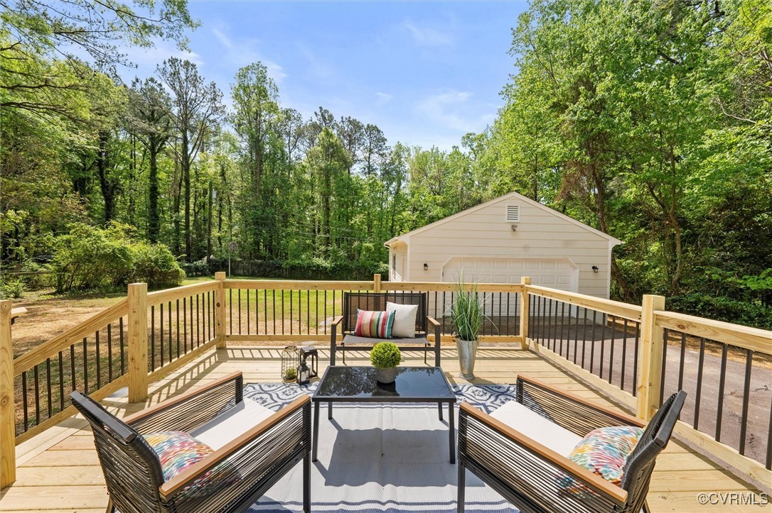 7901 Epic Road North Chesterfield, VA 23235 - Photo 36 of 50 Brand new deck with decorative railings