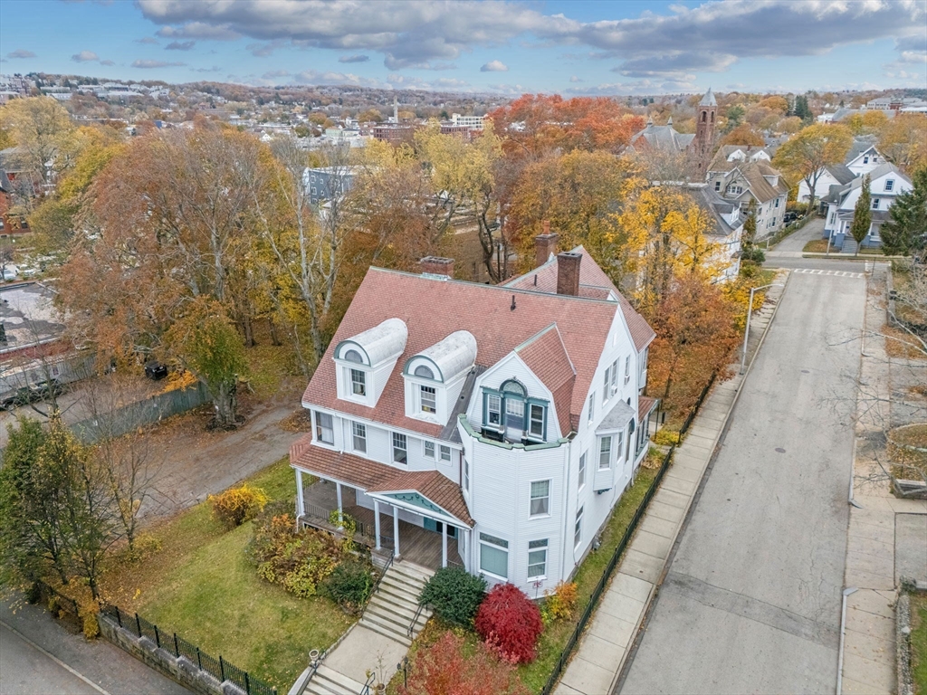 5 Claremont Street Worcester, MA 01610 - Photo 34 of 42 an aerial view of residential houses with outdoor space