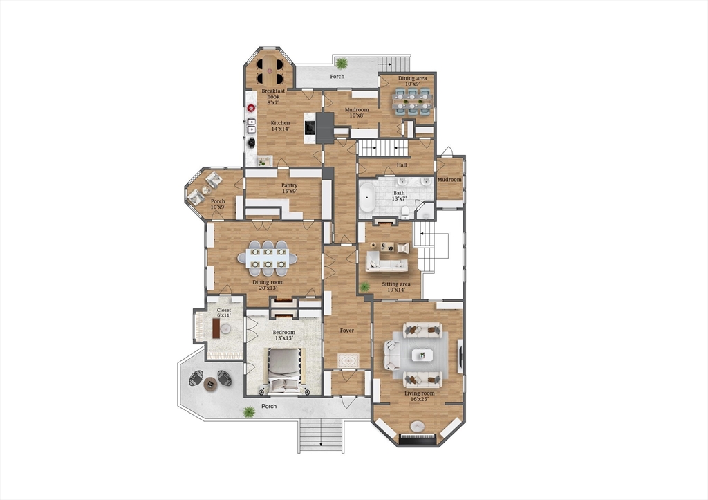 5 Claremont Street Worcester, MA 01610 - Photo 37 of 42 a picture of a floor plan