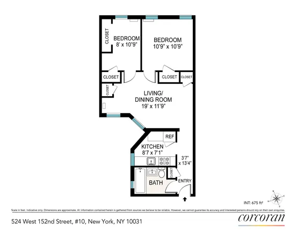 $295,000 | 524 West 152nd Street, Unit 10 | Hamilton Heights