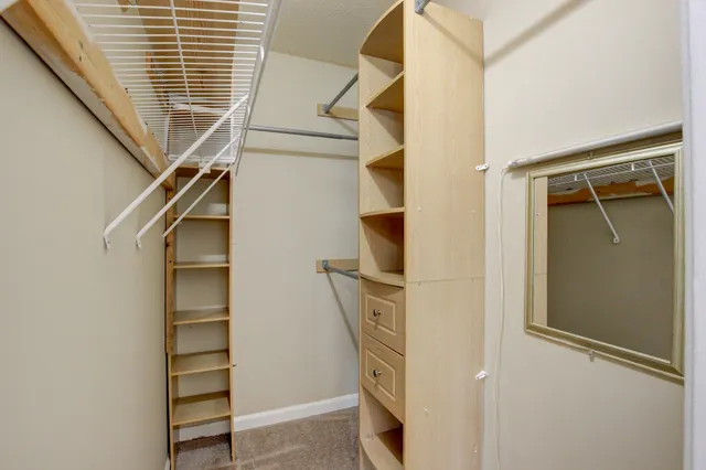 a view of walk in closet