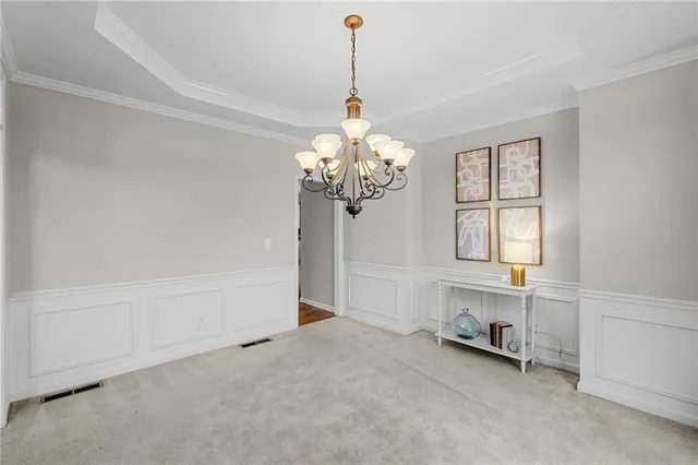 a view of an empty room