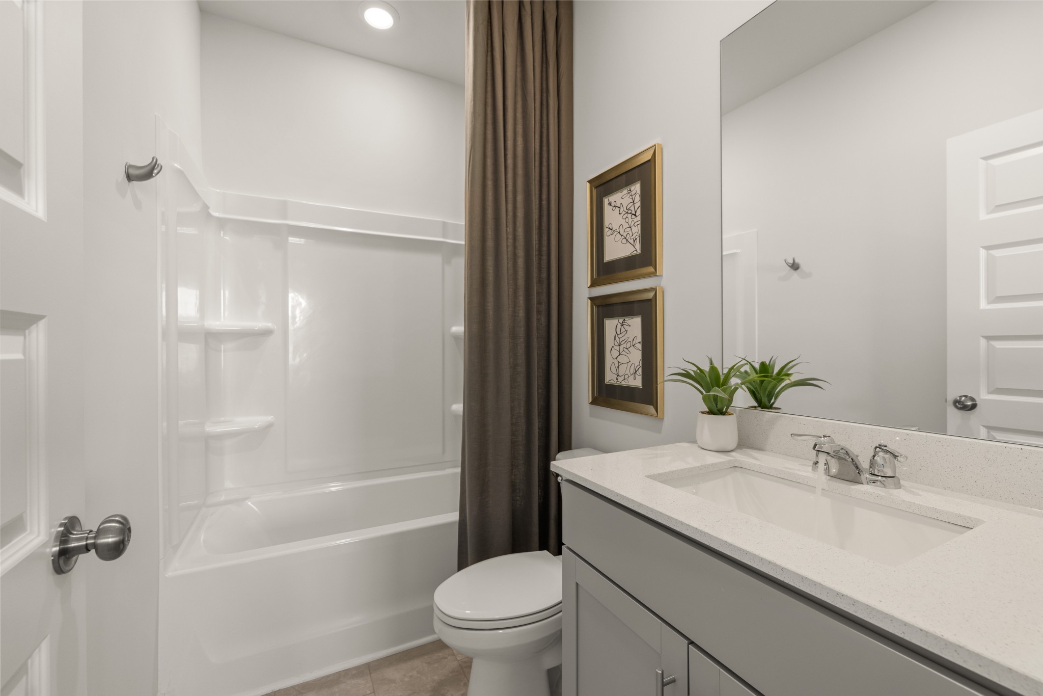 2412 Williams Rdg Drive Columbia, TN 38401 - Photo 28 of 54 a bathroom with a granite countertop sink a toilet and shower