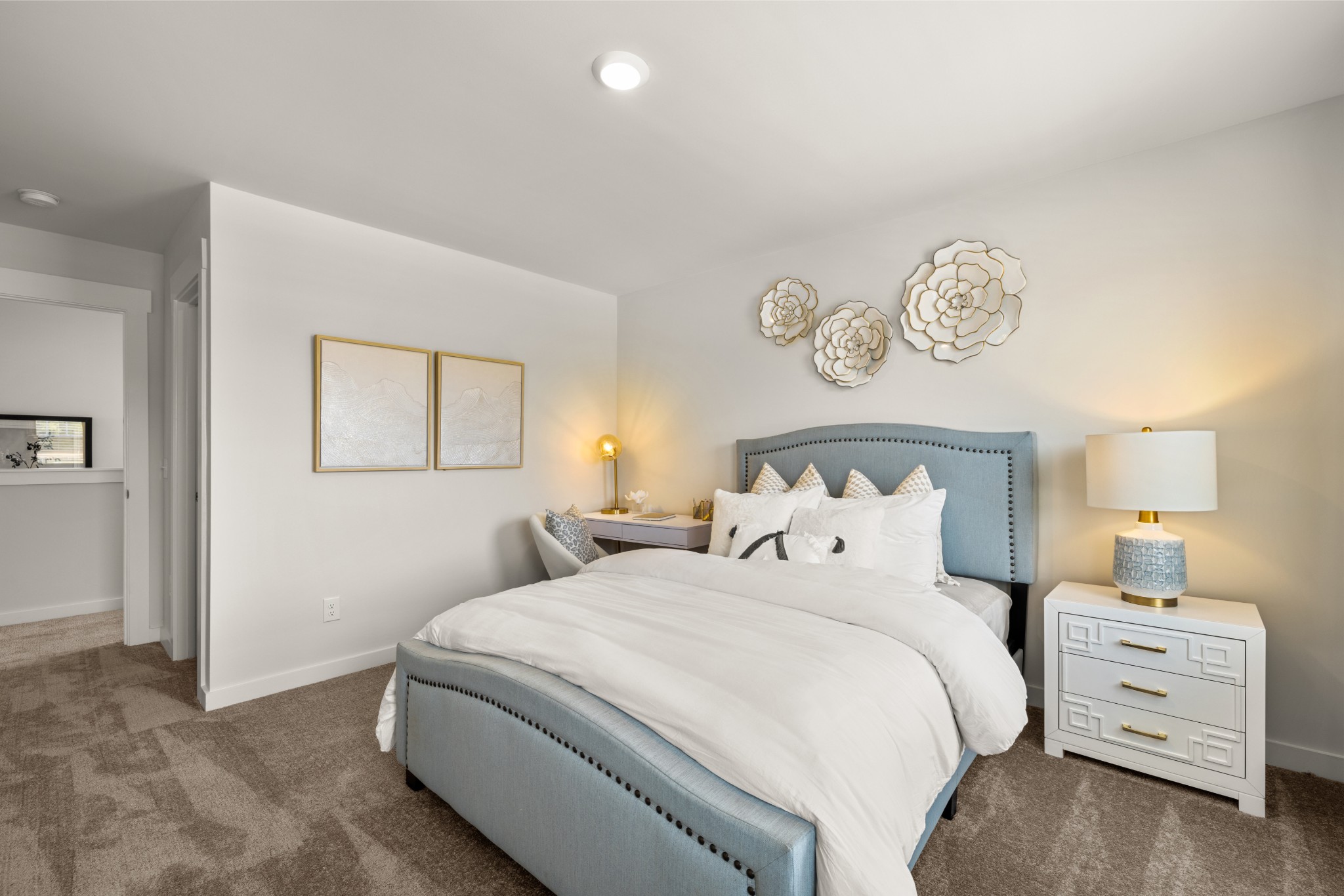 2412 Williams Rdg Drive Columbia, TN 38401 - Photo 44 of 54 a bedroom with a bed and a lamp on dresser