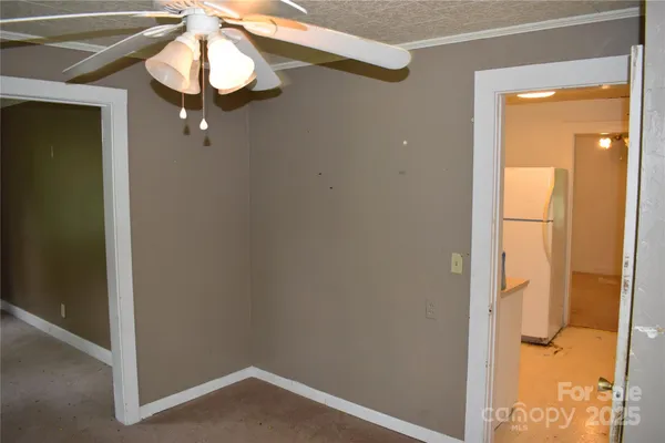 a view of a hallway with a elevator