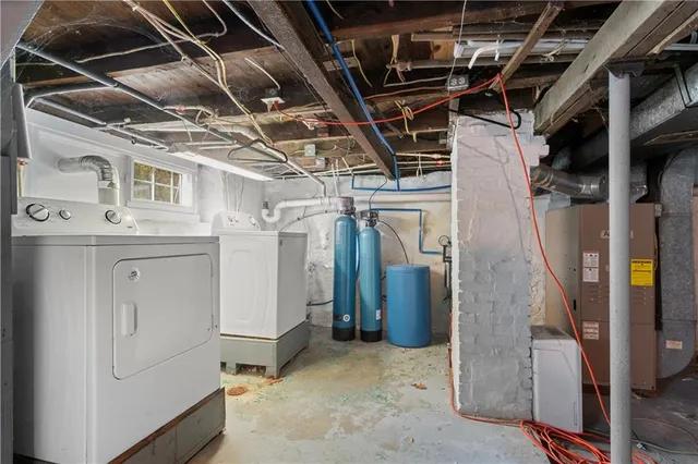 a view of a storage room