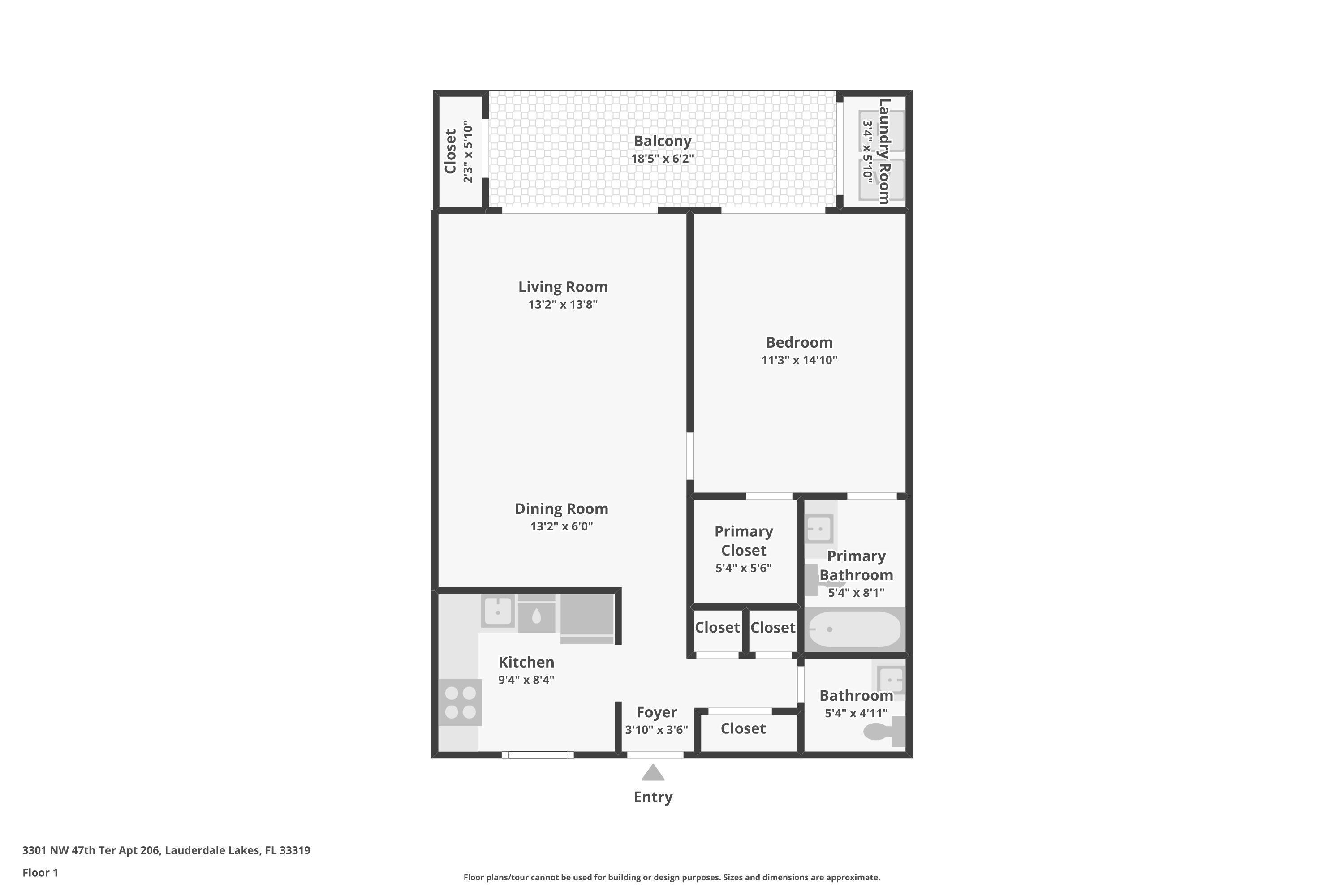 3301 Northwest 47th Terrace, Unit 410 Lauderdale Lakes, FL 33319 - Photo 58 of 58 a picture of a floor plan