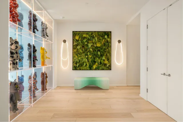 a view of a hallway with interior of the house