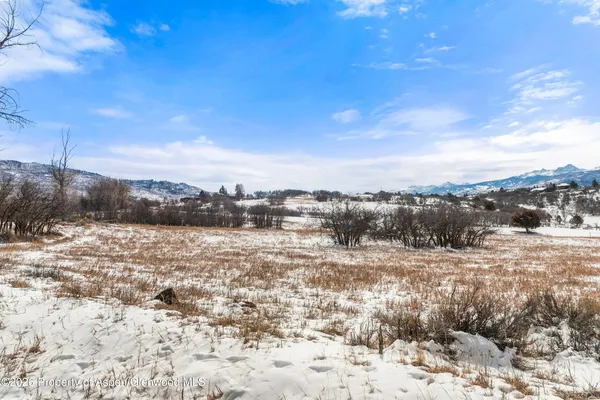 a view of a backyard of a house
