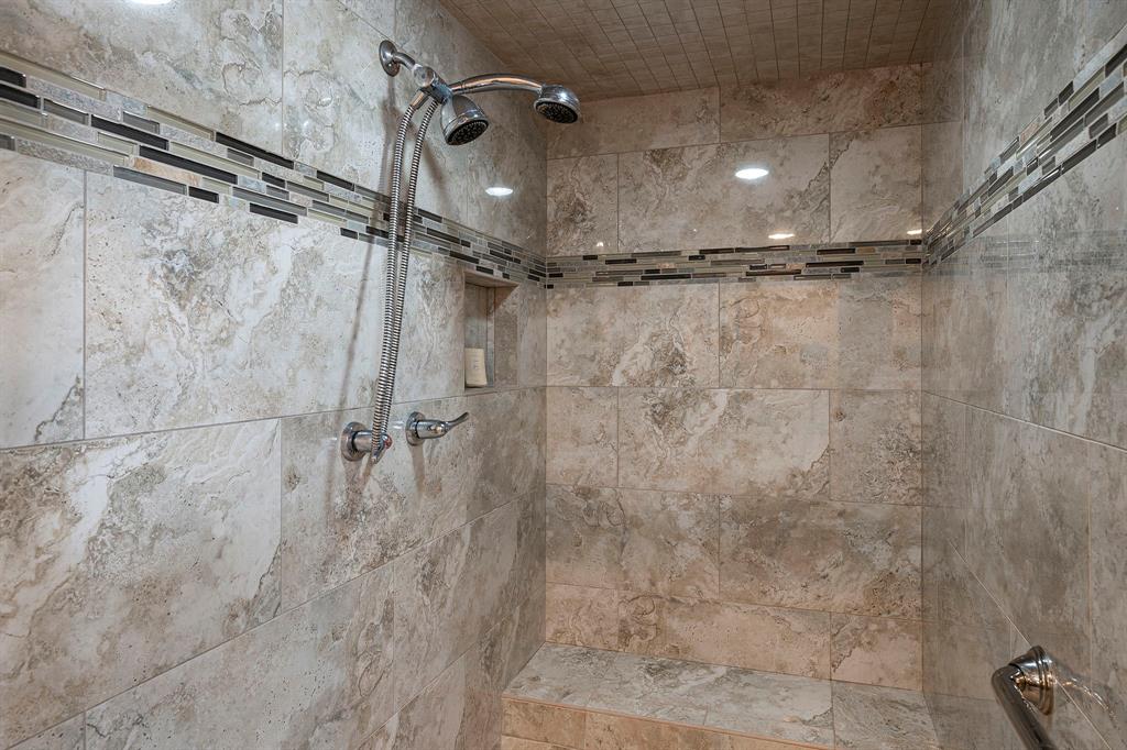 10757 Villager Road, Unit B Dallas, TX 75230 - Photo 14 of 36 Oversized Custom Shower enclosure in Master Bath
