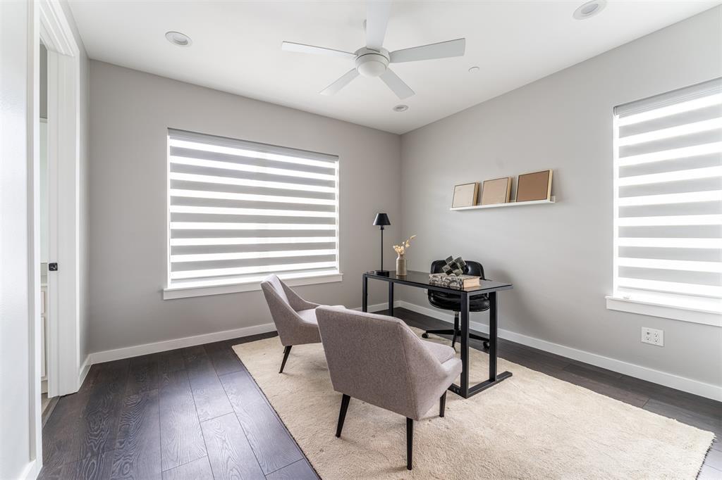4620 Munger Avenue, Unit 107 Dallas, TX 75204 - Photo 18 of 28 a view of a workspace with furniture and a window