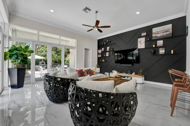 a room with lots of counter space