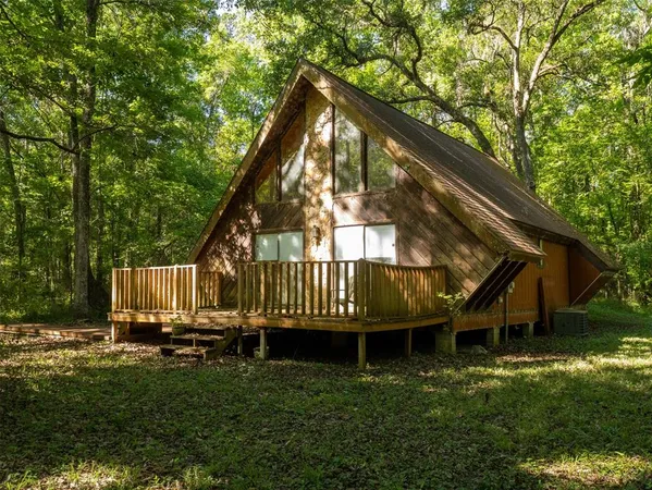 a house view with a garden space