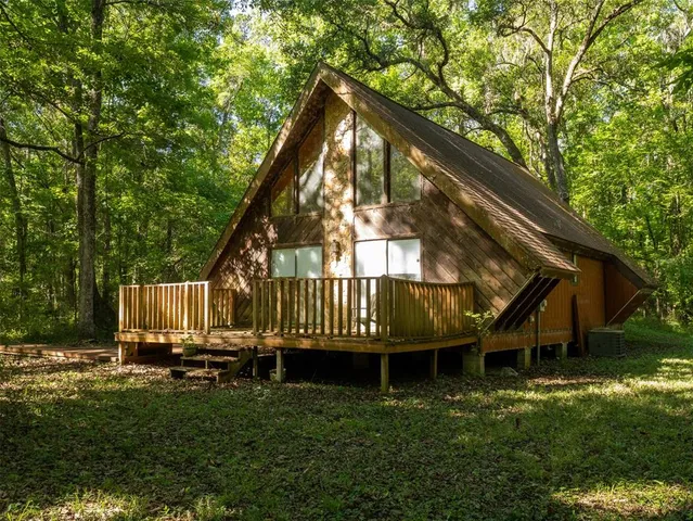 a house view with a garden space