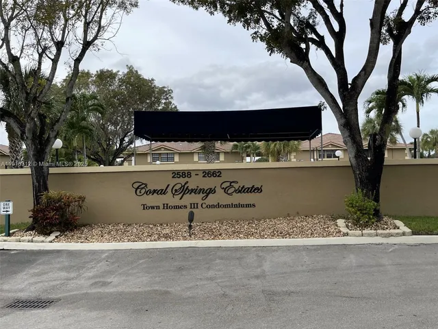 $2,700 | 2652 Riverside Drive, Unit 2652, Coral Springs, FL 33065