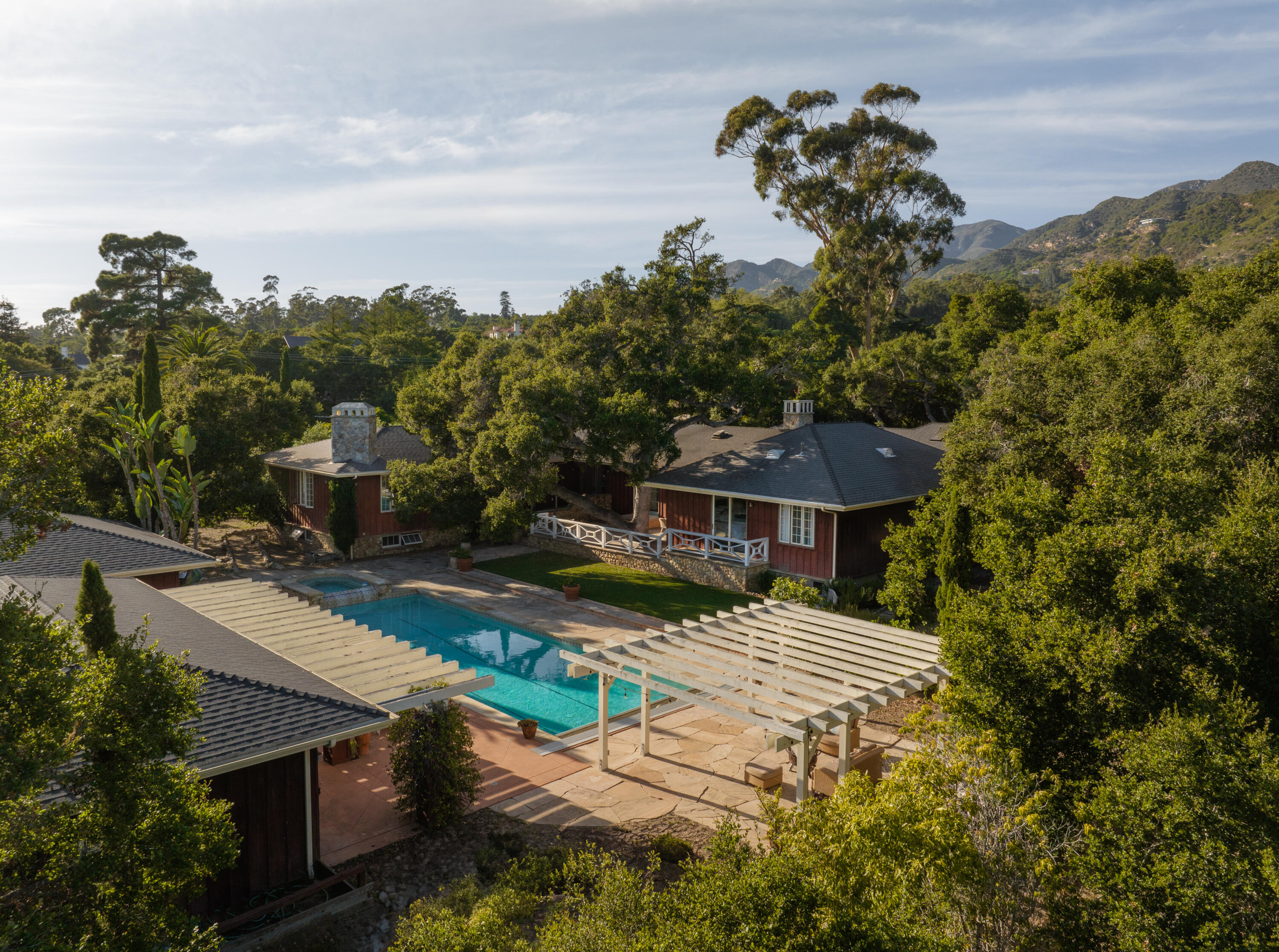 690 San Ysidro Road Montecito, CA 93108 - Photo 1 of 34 a view of a house with a yard