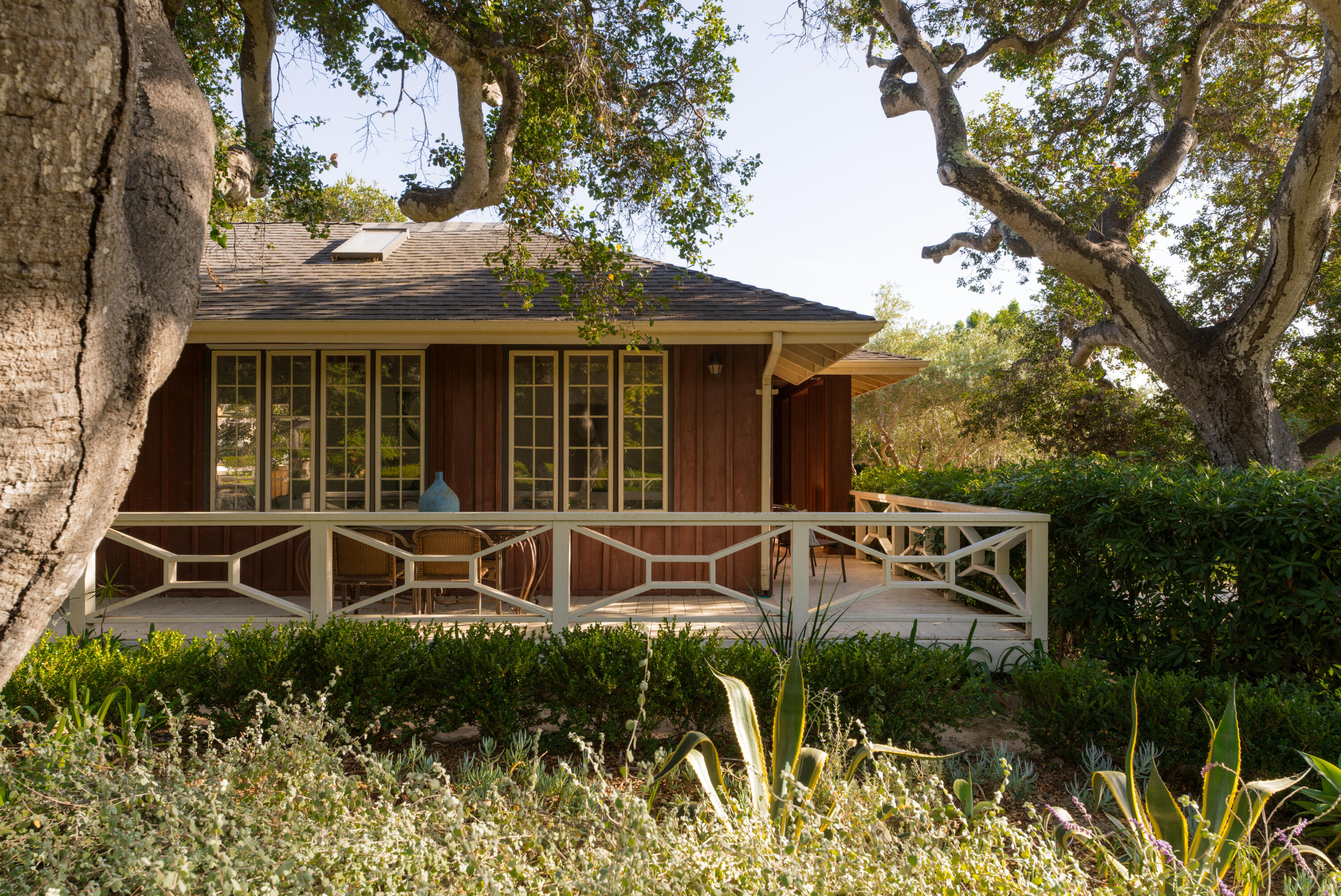 690 San Ysidro Road Montecito, CA 93108 - Photo 29 of 34 a house with trees in front of it