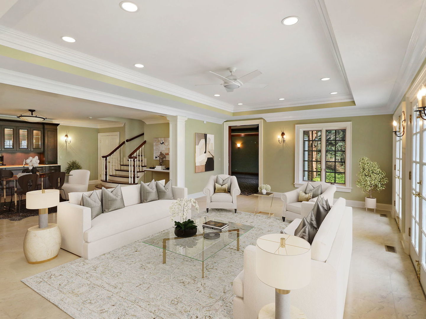361 Ridge Road Barrington Hills, IL 60010 - Photo 3 of 4 a living room with furniture and a large window