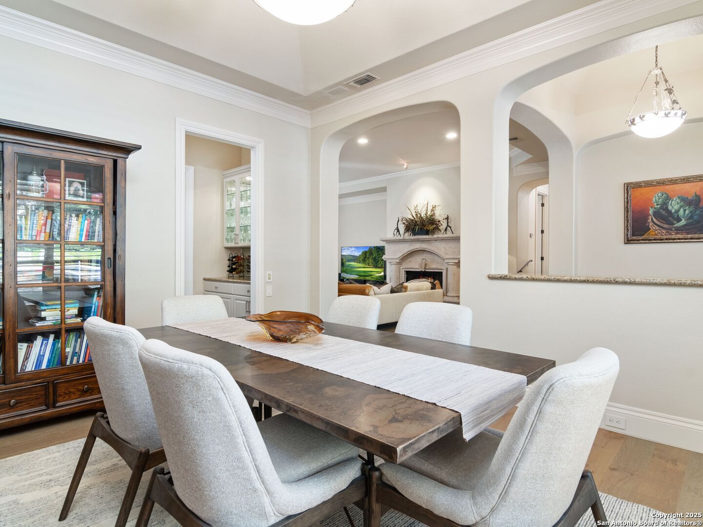 31 Stratton Lane San Antonio, TX 78257 - Photo 5 of 42 a view of a dining room with furniture and a large window