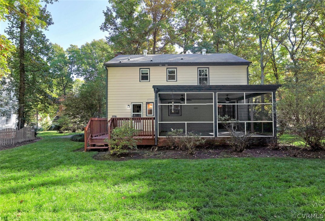 1930 Esquire Road North Chesterfield, VA 23235 - Photo 25 of 26 a view of a house with backyard sitting area and garden