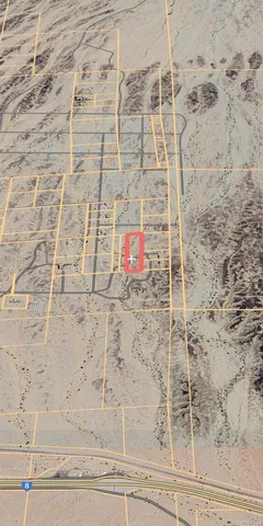 a view of a red gate