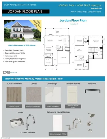 $560,175 | 321 Greenfield Drive, Gibsonville, NC 27249