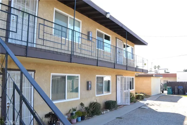 a front view of a building