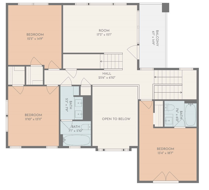 10903 Centennial Trail Austin, TX 78726 - Photo 31 of 31 Upstairs floor plan
