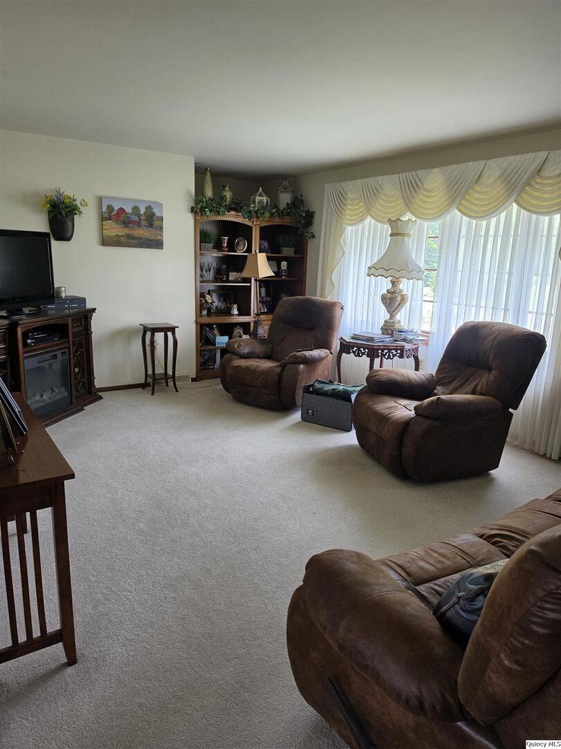 103 East Spring Street Camp Point, IL 62320 - Photo 4 of 8 a living room with furniture and a flat screen tv