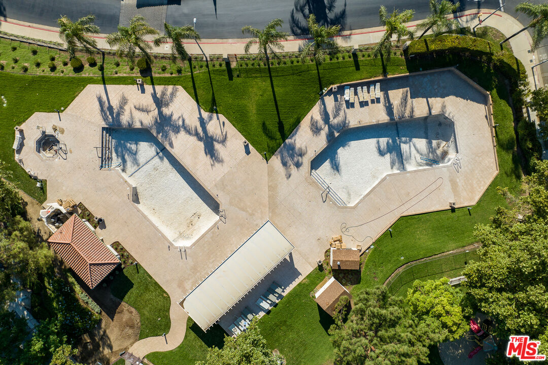 19584 Shadow Ridge Way Porter Ranch, CA 91326 - Photo 4 of 4 an aerial view of a house with outdoor space