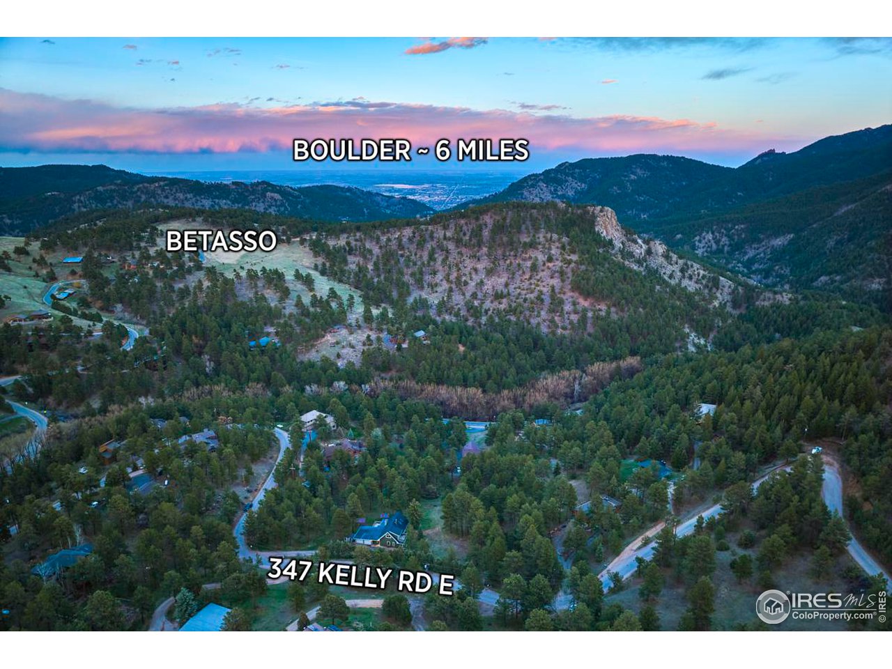 347 Kelly Road East Boulder, CO 80302 - Photo 25 of 30 a view of a city