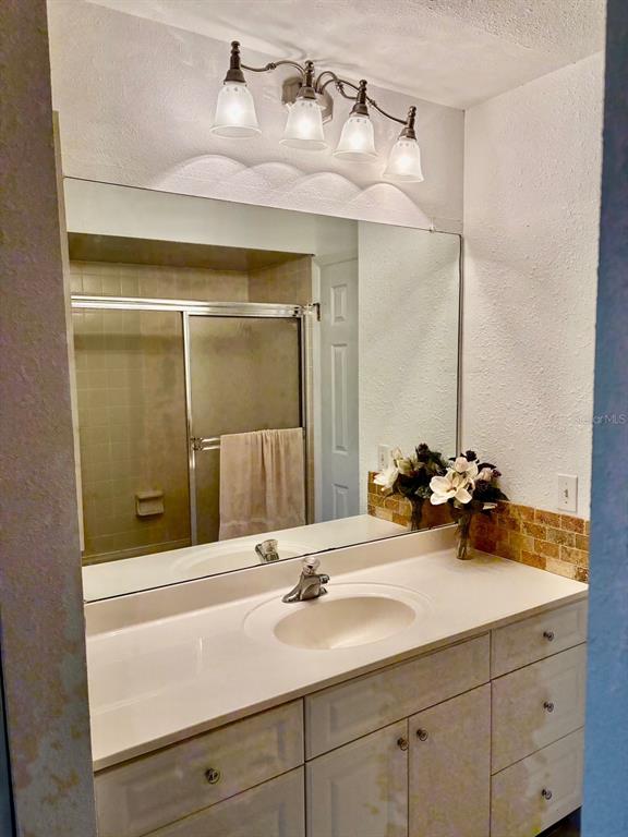 21425 Southwest Plantation Street Dunnellon, FL 34431 - Photo 38 of 54 a bathroom with a sink and a mirror