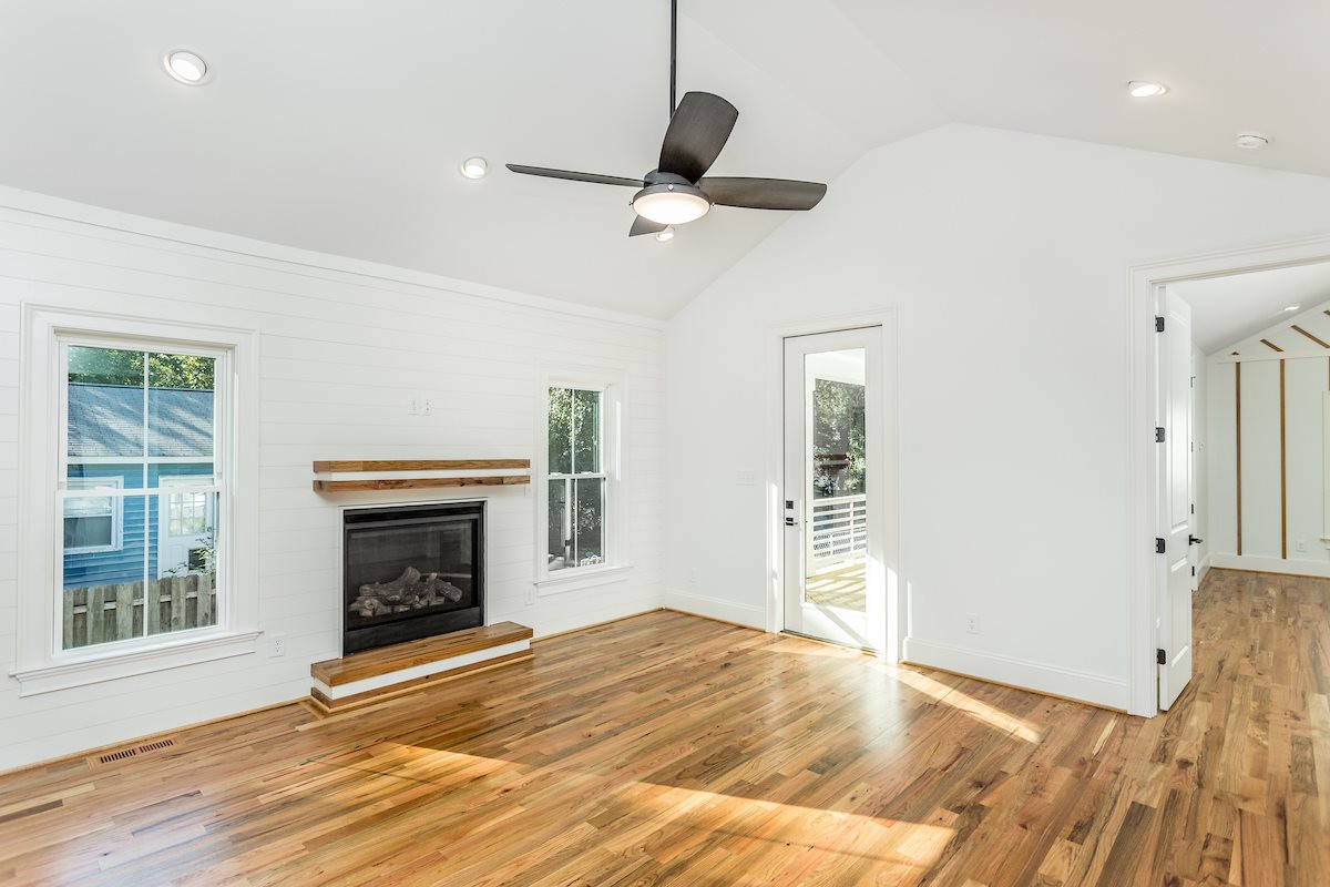 2622 Bedford Avenue Raleigh, NC 27607 - Photo 12 of 24 Gas Log Fireplace in Living Room