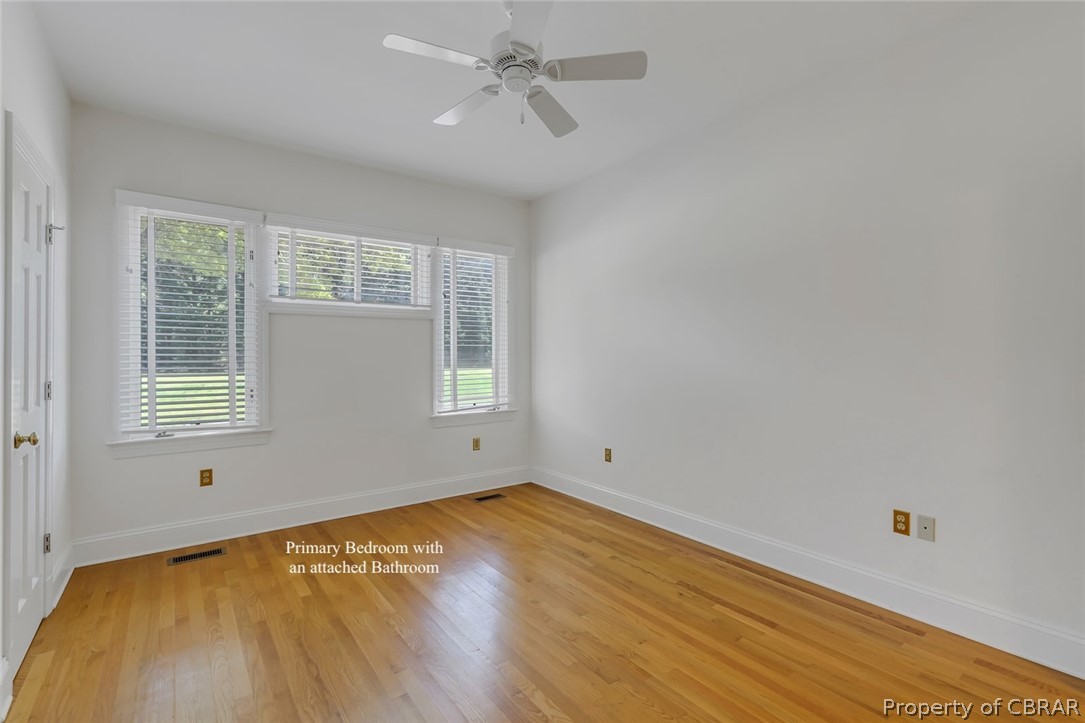 5818 Rivers Landing Terrace, Unit 5818 White Stone, VA 22578 - Photo 22 of 50 Spare room featuring light hardwood / wood-style flooring and ceiling fan