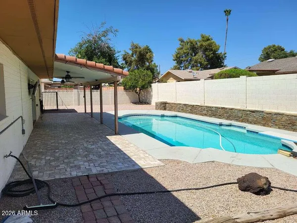 a view of outdoor space and deck