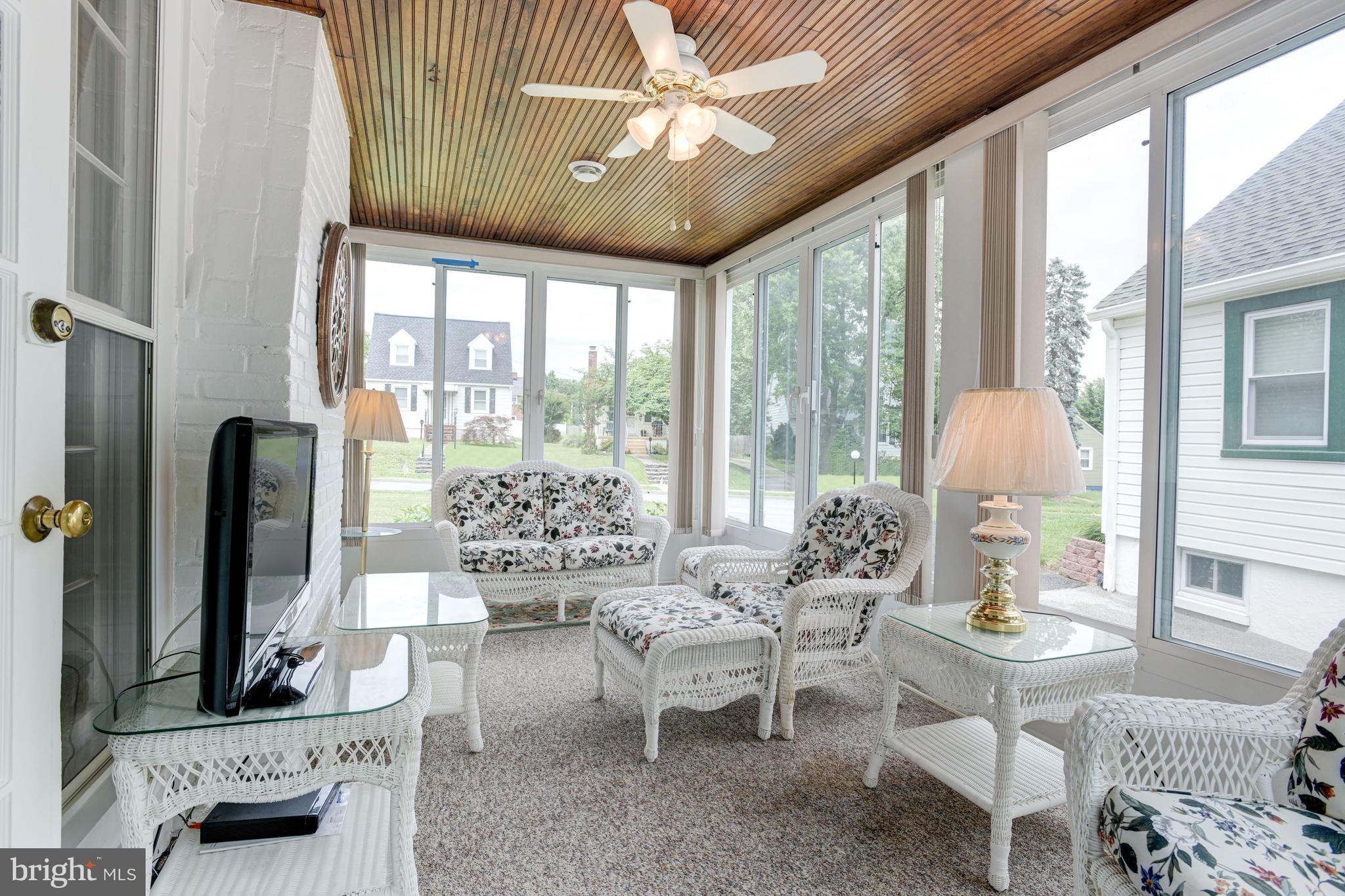 4307 Fordham Road Baltimore, MD 21229 - Photo 25 of 44 Sunroom | Wood Ceilings