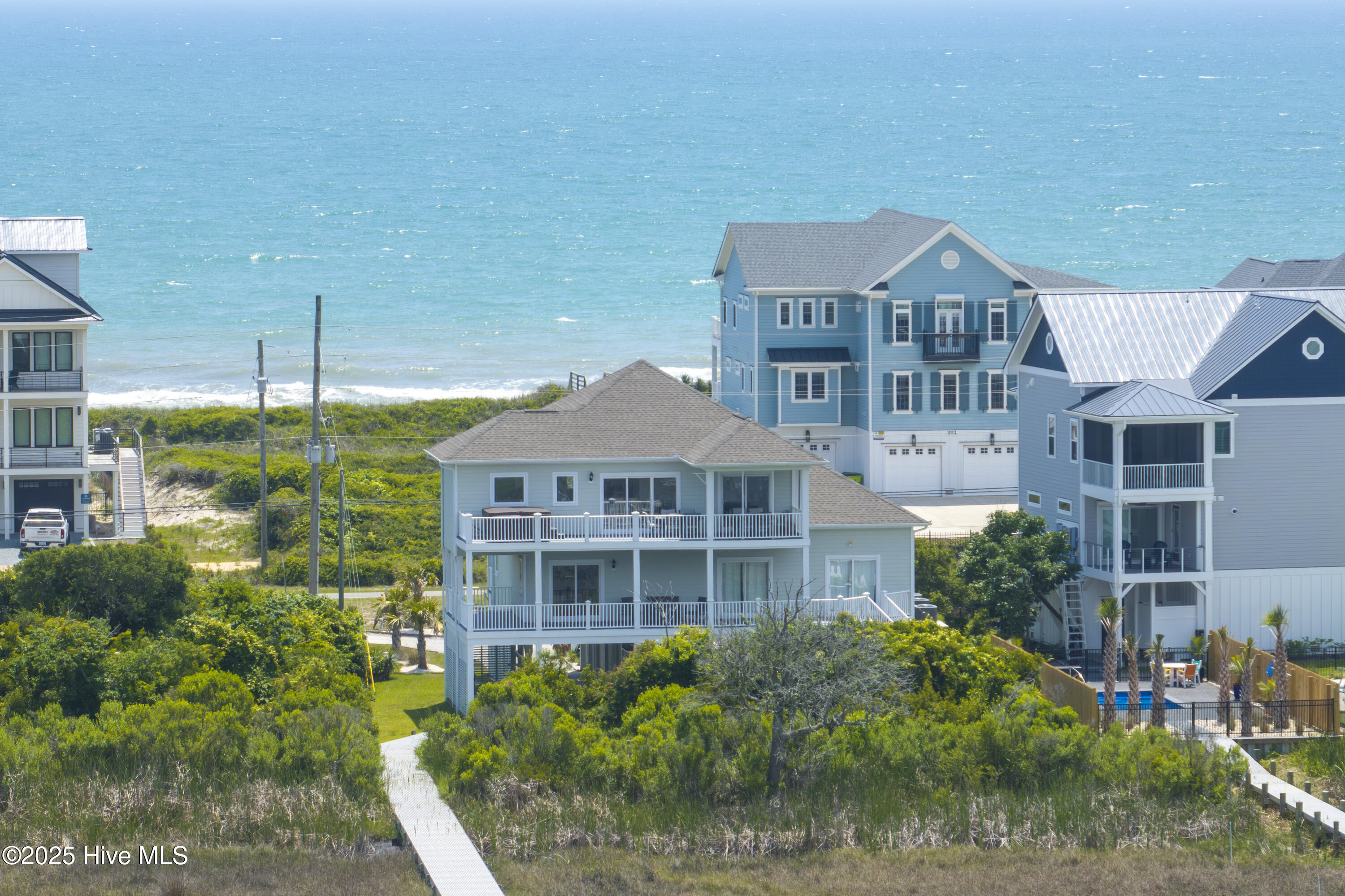 601 New River Inlet Road North Topsail Beach, NC 28460 - Photo 4 of 74 601 New River Inlet Road - Aerial - Edit