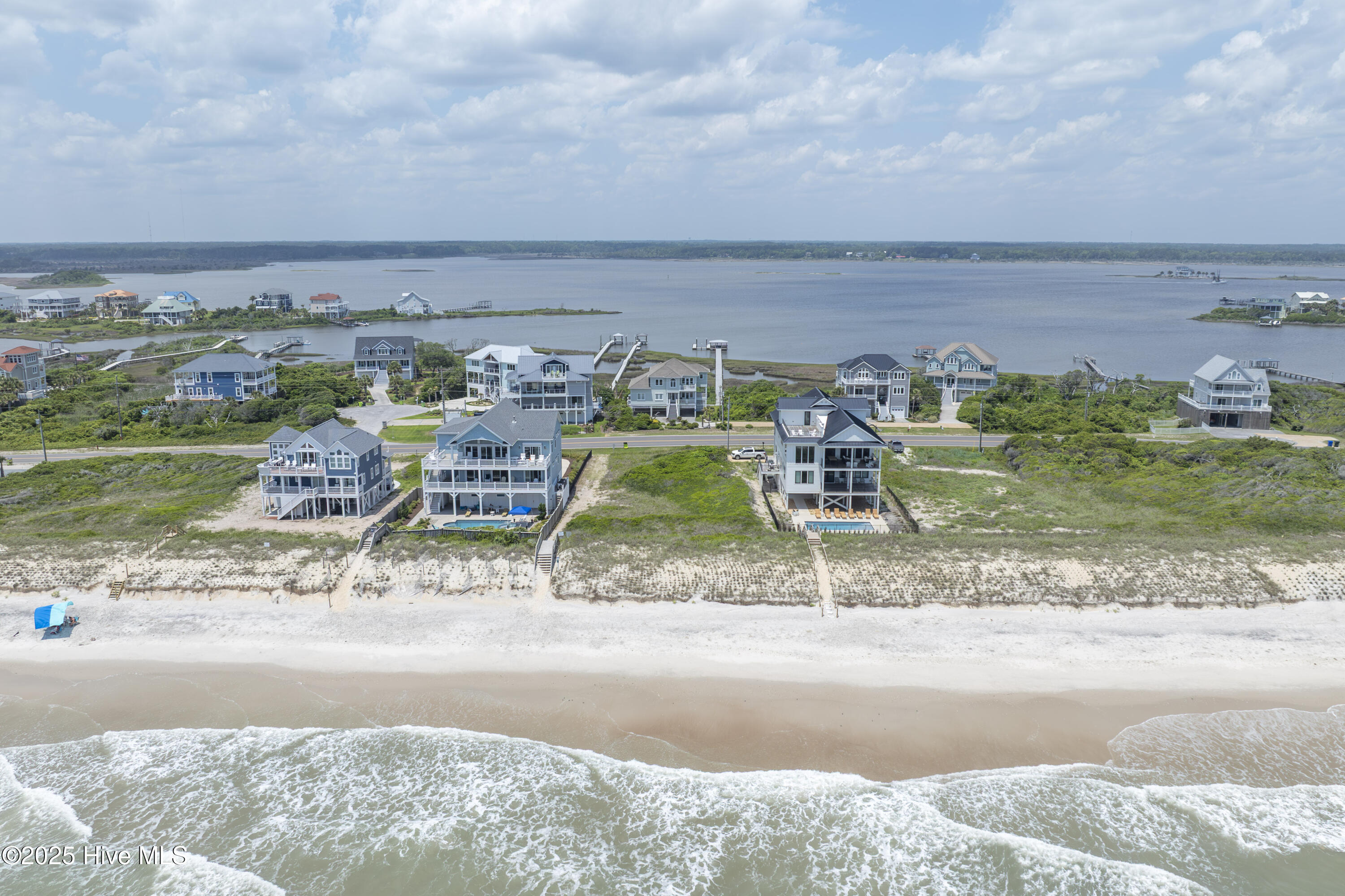 601 New River Inlet Road North Topsail Beach, NC 28460 - Photo 64 of 74 601 New River Inlet Road - Aerial - Edit