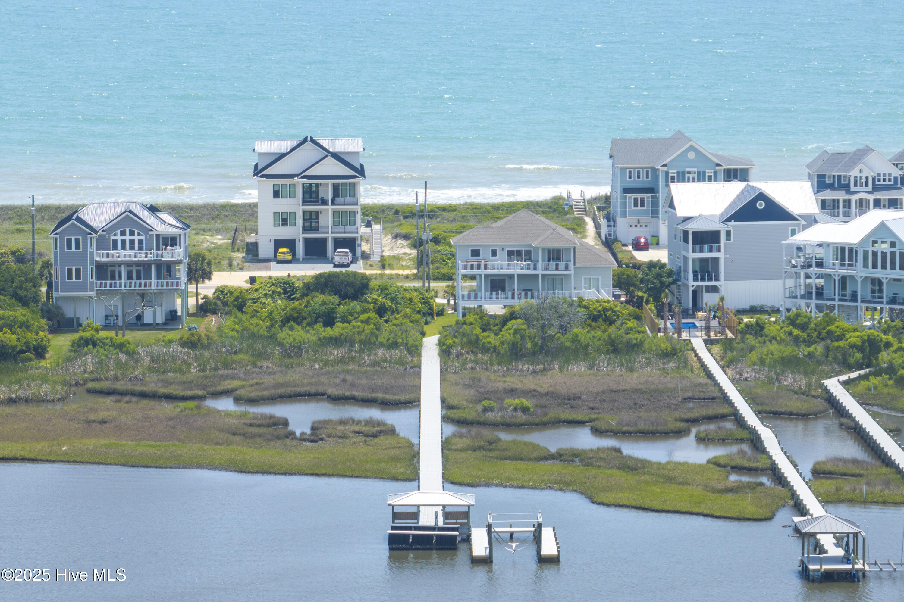 601 New River Inlet Road North Topsail Beach, NC 28460 - Photo 9 of 74 601 New River Inlet Road - Aerial - Edit