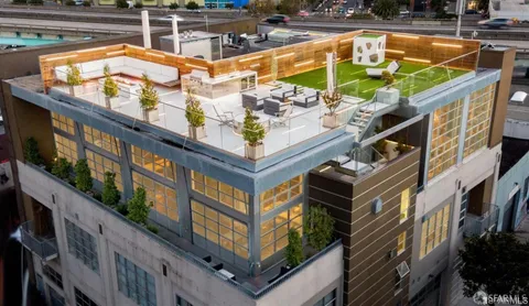 a view of a building with outdoor space