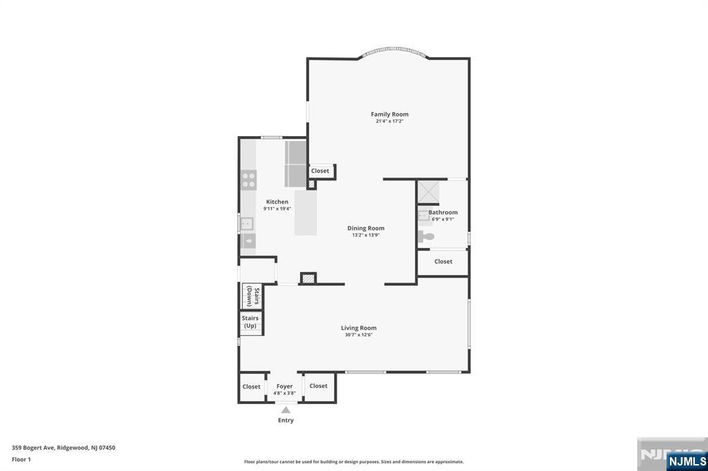 359 Bogert Avenue Ridgewood, NJ 07450 - Photo 15 of 17 a picture of floor plan